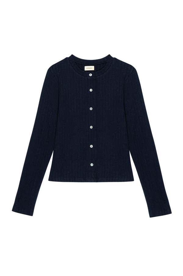 Donni. Ribbed Cardigan - Navy Donni. Ribbed Cardigan - Navy