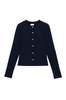 Donni. Ribbed Cardigan - Navy - Thumbnail 1
