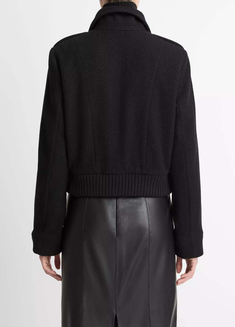 Vince Italian Wool Cropped Jacket