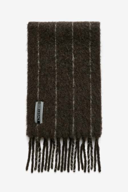 Our Legacy Silk Wool Knitted Scarf - Desert Snow | Garmentory