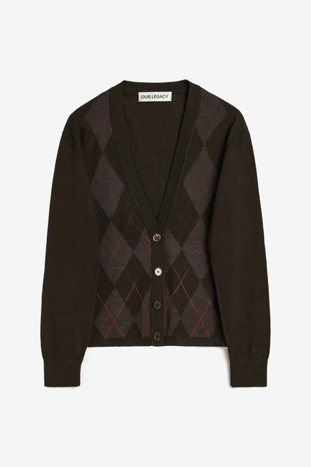 Our Legacy Camp Cardigan - Black Mohair | Garmentory
