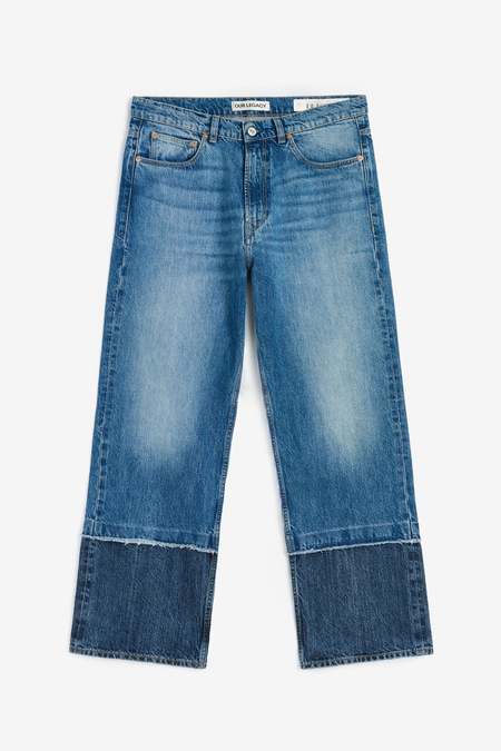 パンツ Our legacy VAST CUT INDIGO BUTTERFLY 28 OUR LEGACY - VAST CUT Indigo Butterfly | River