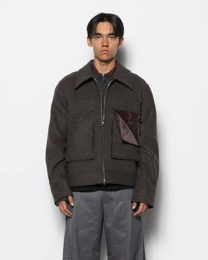 Nullus Deconstructed Slit & Peel Pocket Jacket | Garmentory