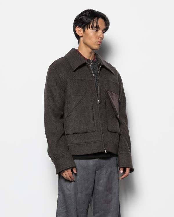 Nullus Deconstructed Slit & Peel Pocket Jacket | Garmentory