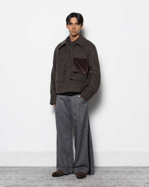 Nullus Deconstructed Slit & Peel Pocket Jacket | Garmentory