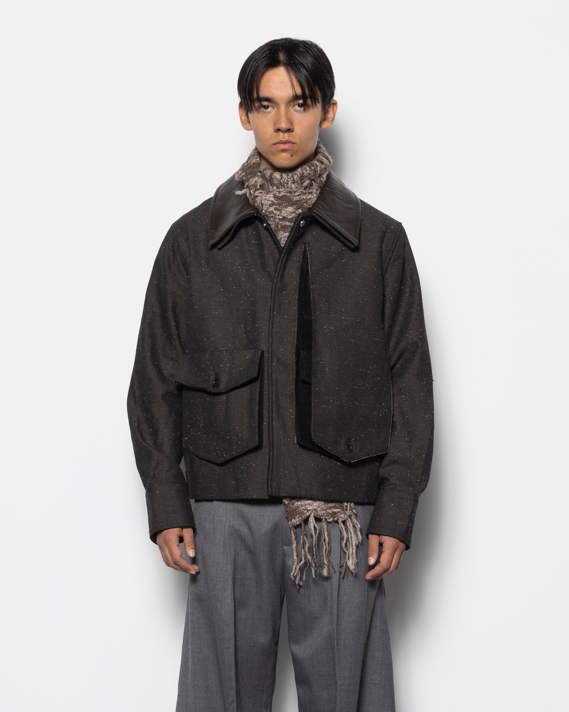 NULLUS PEELED OFF JACKET IN BROWN サイズ1 Nullus Peeled Off Jacket | Garmentory