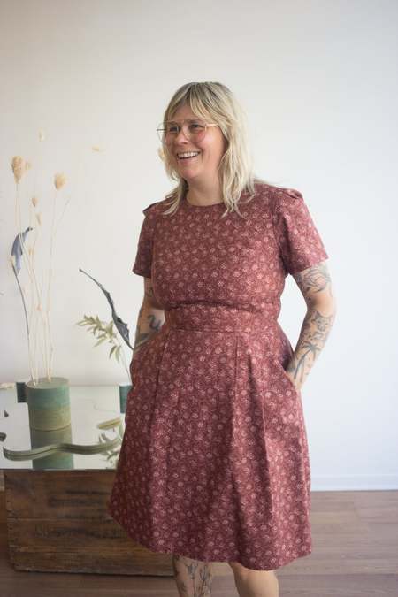 Casey Casey Pasha Rouch Dress - Chess | Garmentory