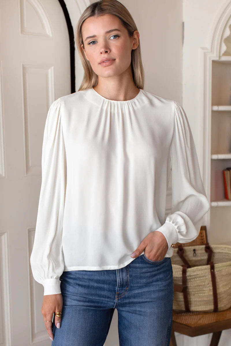 Emerson Fry Gathered Neckline Top
