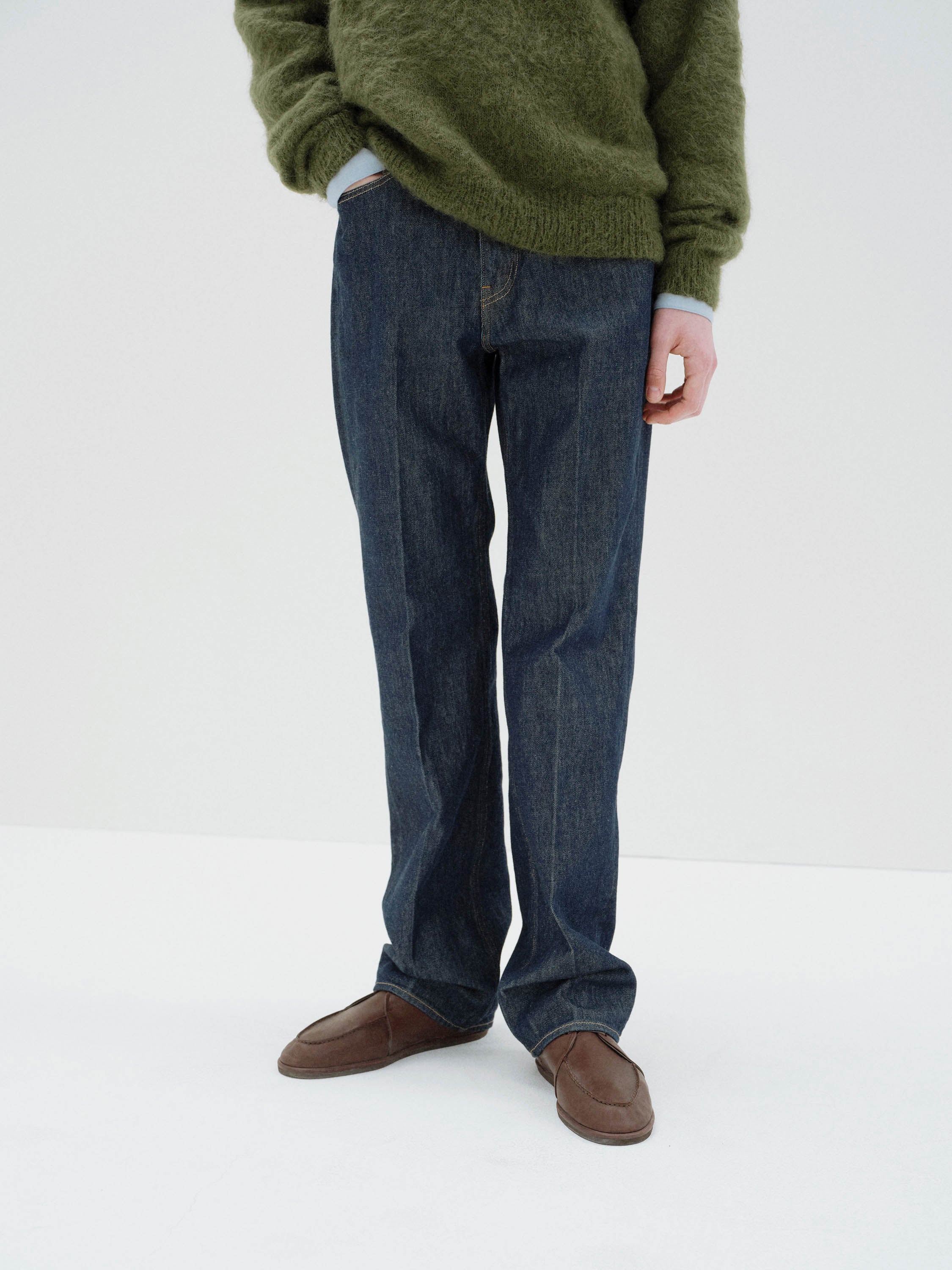 Auralee Hard Twist Denim 5p Pants | Garmentory