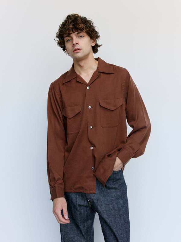 Taiga Takahashi Lot.101 Open Collar Shirt | Garmentory