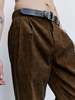 Taiga Takahashi LOT.201 Cotton Melange Brown Work Trousers - Thumbnail 4