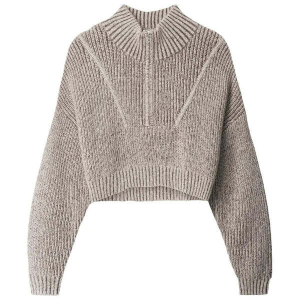 Staud Hampton Cropped Sweater - Bisque