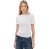 Veronica Beard Damian Short Sleeve Top - White - Thumbnail 1
