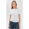 Veronica Beard Damian Short Sleeve Top - White - Thumbnail 2