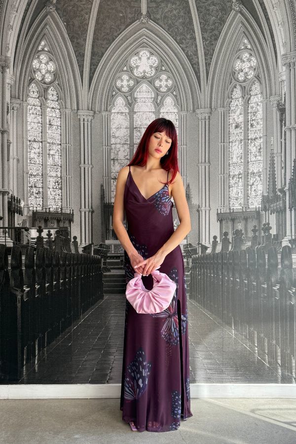 SAEMDI Butterfly Mesh Maxi Dress | Garmentory SAEMDI Butterfly Mesh Maxi Dress | Garmentory