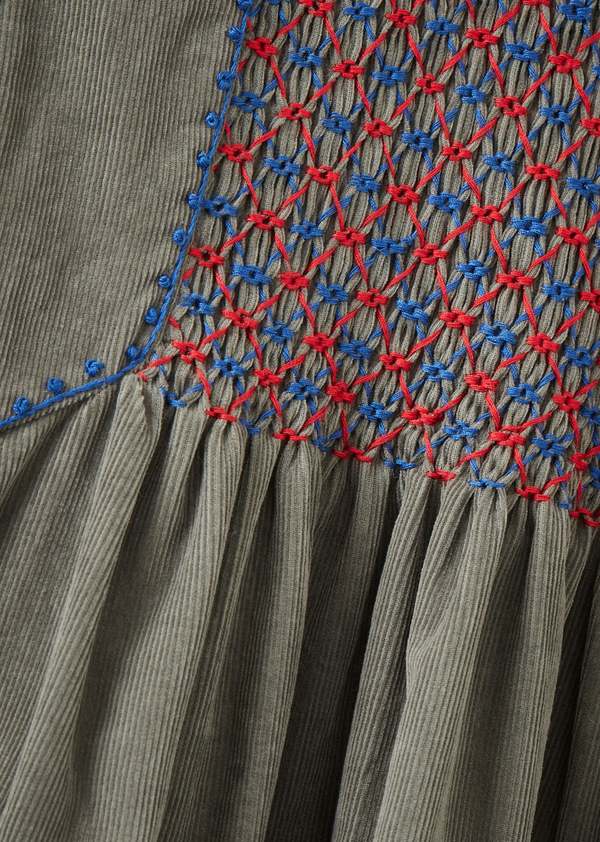 KIDS Caramel Mars Hand-Smocked Dress