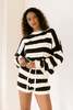 BAHHGOOSE Knit Sweater Stripe - Thumbnail 1