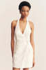 Shona Joy Calcite Tailored Wrap Mini Dress - Ivory - Thumbnail 3