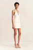 Shona Joy Calcite Tailored Wrap Mini Dress - Ivory - Thumbnail 4
