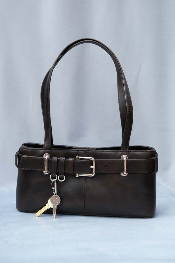 OSOI Shoulder Brocle Mini Handbag - Stain Brown