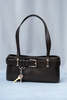 OSOI Shoulder Brocle Mini Handbag - Stain Brown - Thumbnail 1
