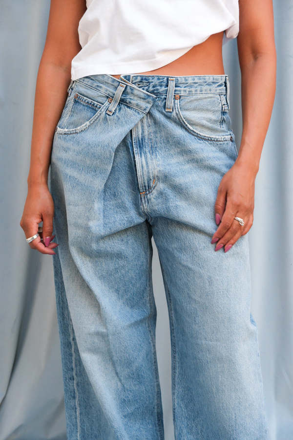 AGOLDE Vana Petite Fold Jean - Mantra | Garmentory