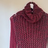 Helmut Lang Asymmetrical Loose Knit Sweater - Maroon Red - Thumbnail 2