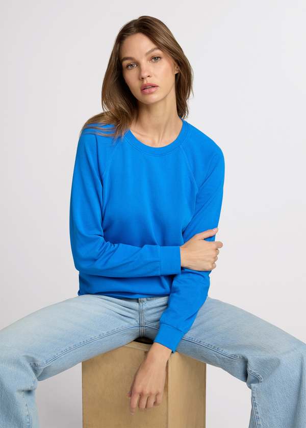 The Standard Stitch Raglan Sweatshirt - Blue