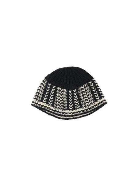 LOW CLASSIC Jacquard Beanie - Beige | Garmentory
