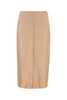 Ami Alexandre Mattiussi Skin Pink Stretch Satin Skirt - Poudre - Thumbnail 1