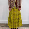 Leur Logette French Rose Chiffon Print Skirt - Yellow - Thumbnail 1