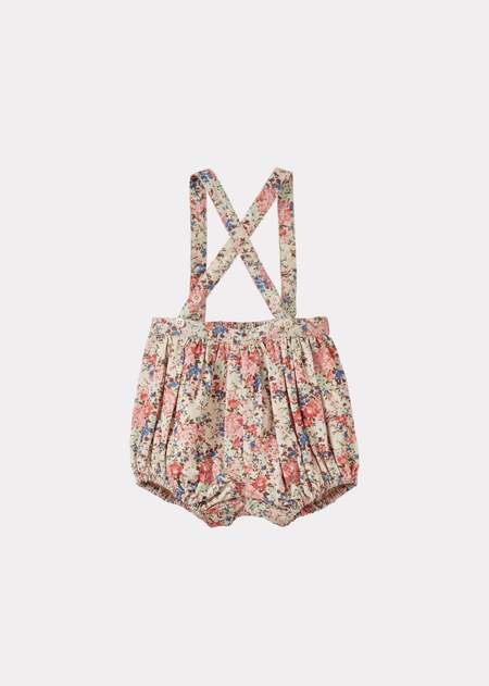 CARAMEL GINGER DRESS ８Y Caramel Kids' Ginger Floral-printed Linen Dress In Vintage