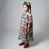 KIDS Tia Cibani Crush Pleated Smock Dress - Rainbow Print - Thumbnail 5