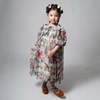 KIDS Tia Cibani Crush Pleated Smock Dress - Rainbow Print - Thumbnail 7