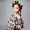 KIDS Tia Cibani Crush Pleated Smock Dress - Rainbow Print - Thumbnail 9