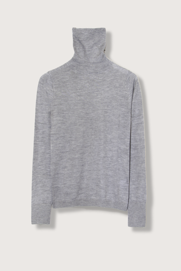 Allude Turtleneck Fine Cashmere - Heather Mel