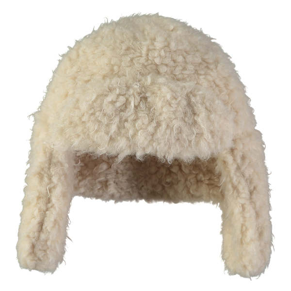 KIDS Little Creative Factory Fur Hat - Cream