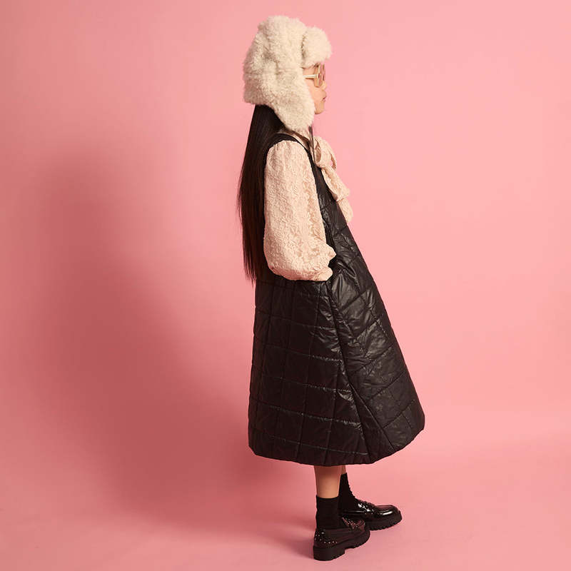 KIDS Little Creative Factory Fur Hat - Cream