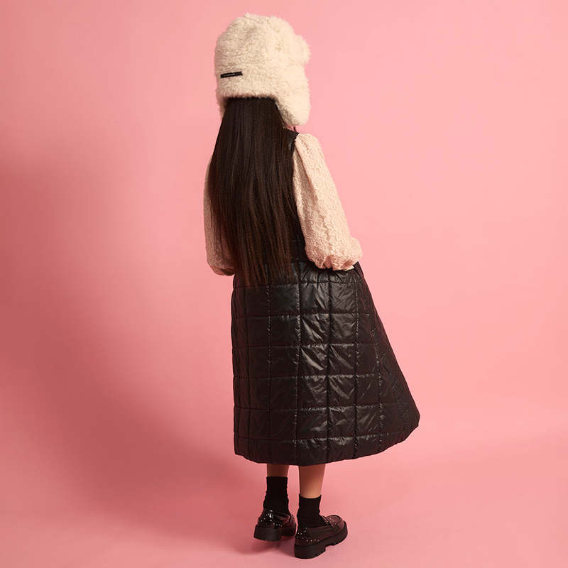 KIDS Little Creative Factory Fur Hat - Cream