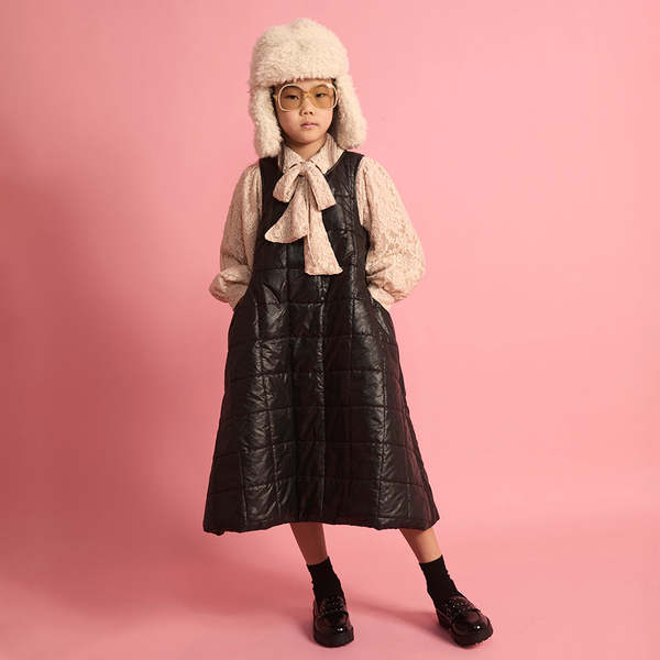 KIDS Little Creative Factory Fur Hat - Cream