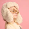 KIDS Little Creative Factory Fur Hat - Cream - Thumbnail 10