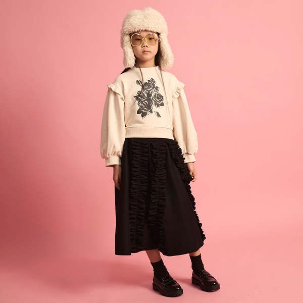 KIDS Little Creative Factory Fur Hat - Cream