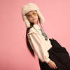 KIDS Little Creative Factory Fur Hat - Cream - Thumbnail 13