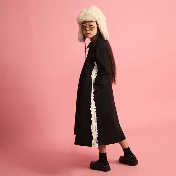 KIDS Little Creative Factory Fur Hat - Cream