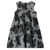 KIDS Little Creative Factory Neoprene Dress - Grey Melange/Black - Thumbnail 1