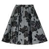 KIDS Little Creative Factory Neoprene Skirt - Grey Melange/Black - Thumbnail 1