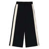 KIDS Little Creative Factory Neoprene Striped Pants - Black - Thumbnail 1