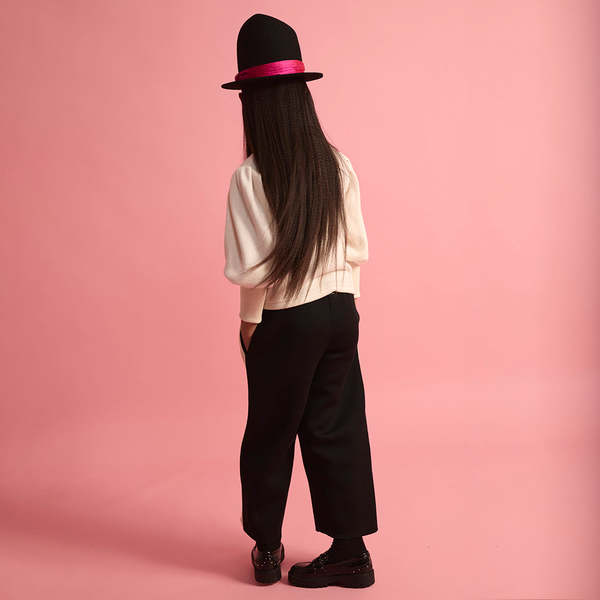 KIDS Little Creative Factory Neoprene Striped Pants - Black