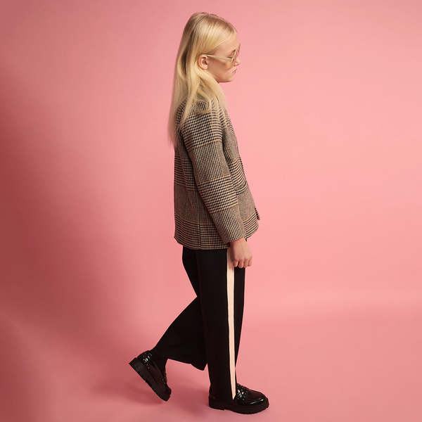 KIDS Little Creative Factory Neoprene Striped Pants - Black