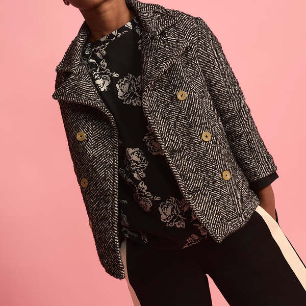 KIDS Little Creative Factory Neoprene Striped Pants - Black